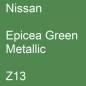 Preview: Nissan, Epicea Green Metallic, Z13.